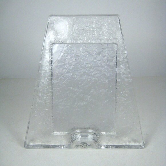 Studio Nova Crystal Photo Frame 4x6 Inch Textured Glass Japan Vintage MCM - Picture 1 of 11